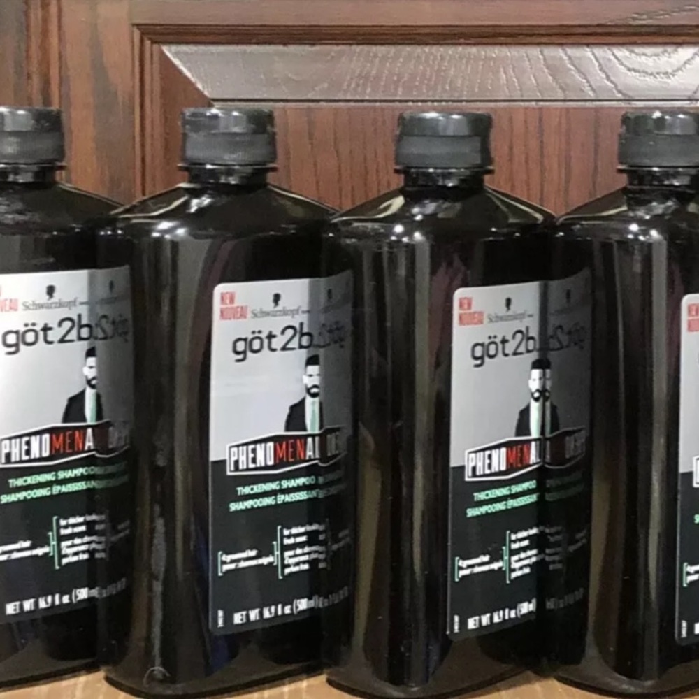 GOT2B Phenomenal Thickening Shampoo Mens 16.9 oz Schwarzkopf Lot Of 4